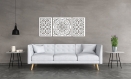 3d sign above the bed,couch, wooden wall decor, giovanna, decorative, openwork floral design, ornament screen, triptych, 27 x 67 inch