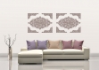 3d décoration murale ajourée.  arabesque, 5 éléments, 70 x 90 cm, panneau décoratif, peinture en bois, décoration de salon, style marocain, décoration murale orientale, ornement
