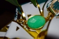Bracelet haya pierre vert d'eau douce