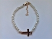 Bracelet perles croix
