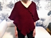 Poncho au crochet fait main