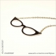 Collier lunettes vintage (grand modèle)