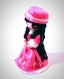 Cadeau figurine poupée princesse kawaii chibi robe rose