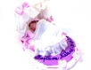 Baby shower bapteme decoration couffin bébé miniature personnalisé