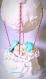 Baby shower decoration cake toppers - mobile bebe montgolfière ballon à personnaliser