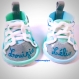 Chaussures bébé converse cadeau annonce grossesse naissance jumeaux