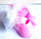 Ballerine rose chaussure fimo cadeau naissance anniversaire cake toppers