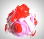 Tirelire urne carrosse fuchsia rose fimo fait main cadeau deco chambre bébé enfant naissance bapteme anniversaire noël