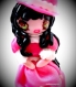 Cadeau figurine poupée princesse kawaii chibi robe rose