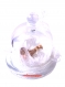 Bapteme baby shower decoration cloche en verre bébé miniature