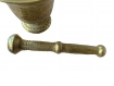Mortier pilon bronze doré vintage apothicaire objet de collection ancien antique