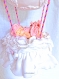 Baby shower decoration cake toppers - mobile bebe montgolfière ballon à personnaliser