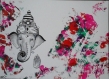 Ganesh- peinture acrylique sur papier toilé