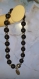 Bracelet en perles naturelles 6 mm : onyx