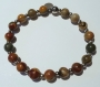Bracelet en perles naturelles 6 mm : jaspe picasso