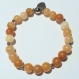 Bracelet en perles naturelles 6 mm : aventurine orange