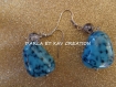 Boucles d oreilles turquoise avec perle