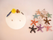 Bougie bijou décoration fleurs séchées immortelles pendentif étoile labradorite