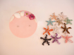 Bougie bijou décoration fleurs séchées immortelles pendentif étoile améthyste