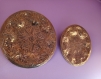 2 platters copper decorative