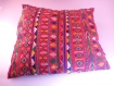 Vintage moroccan art handmade pillow/ accent décoratif, art déco art nouveau, coussin en soie élégant, oreiller de lit