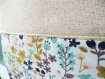 Protège carnet de sante personnalisé, fait main, en coton écologique motif fleurs pastel
