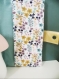 Protège carnet de sante personnalisé, fait main, en coton écologique motif fleurs pastel