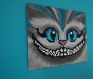 Tableau pixel art chat alice au pays des merveilles