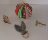 Balle de préhension montessori  avec en cadeau un hochet grelot oreilles de lapin, tissus oeko tex joli kit de naissance