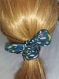 Chignon facile en tissu coton artisanal pratique pour tenir ses cheveux pour toutes sortes de coiffures muni d'un fil rigide