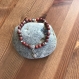Bracelet en  jaspe rouge, taille des pierres 6mm