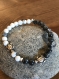 Bracelet yin yang tortue en pierres naturelles