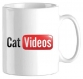 Mug humoristique cat videos