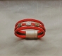 Bracelet femme rouge
