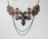 Gothic heavy cross necklace