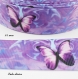 Ruban gros grain parme & violet papillon ton violet de 22 mm vendu au mètre