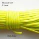 Cordon / paracorde 550 de 4 mm : jaune & vert fluo