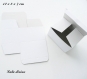 Boite / emballage de carton blanc : taille 12 x 8 x 7 cm : 5 boites