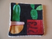 5 carrés tissu bio-cactus