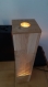 Lampe de table chevet, veilleuse, personnalisable, bois de chêne lampe led g9, fait main.