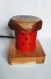 Lampe de table bois et led, chevet veilleuse bois de chêne modèle champignon fait main