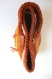 Sac seau au crochet  fait main multicolore (marron, gris, jaune moutard) 