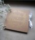 Livre d’or mariage champêtre / guest book wedding, personnalisé noms mariés, encre dorée or, date mariage, calligraphie, couronne, fleurs