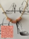 Lot de 3 tubulos en perles miyuki - doré et rose saumon lustré (0207- opaque tea rose luster)