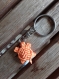 Porte-clés tortue en macramé 