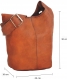 Gusti sac à bandoulière en cuir - josephine sac à main cabas marron