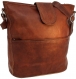 Gusti sac à bandoulière en cuir - jacqueline cabas sac en cuir marron