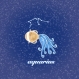 Badge fait main - astrologie verseau || constellation du zodiaque || anniversaire janvier - fevrier || illustration astro || communauté