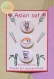 Badge fait main - set asian de 3 badges, stickers boba et dango, illustration japon kawaii, cadeau noël original