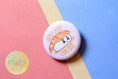 Badge pas de sushi, sushi kawaii, cadeau japon, badge kawaii, petit cadeau, sushi citation, sushi maki, sushi art